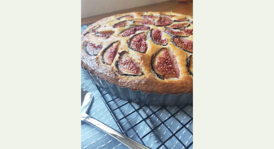 Fig, Honey & Almond Cake Tart