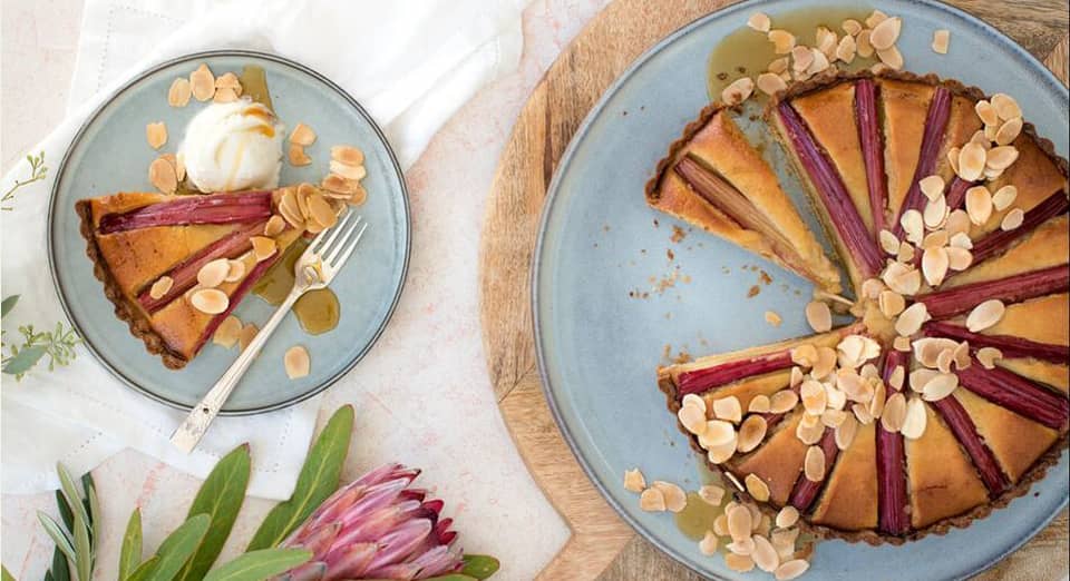 Rhubarb & Honey Tart