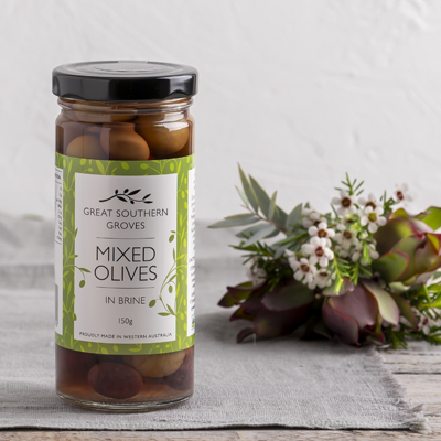 WA Grown Mixed Olives In Brine